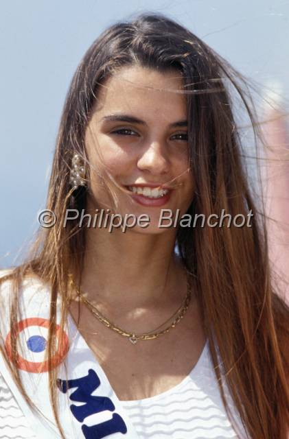miss dauphine.JPG - Miss Dauphiné sur le plateau de M6Cannes 1994